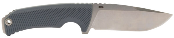 164825 S.O.G SOG17060243 Tellus FX 4.20″ Fixed Clip Point Plain Stonewashed Cryo 440C SS Blade, Wolf Gray Textured GRN Handle, Blister Pack