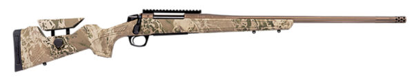 164840 CVA CR3961 Cascade Long Range Hunter Full Size 300 Win Mag 24″ Smoked Bronze Cerakote Steel Threaded Barrel, Realtree Hillside Synthetic Stock