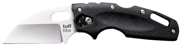 164891 Cold Steel CS20LTZ Tuff Lite 2.50″ Folding Sheepsfoot Plain AUS-8A SS Blade, 3.50″ Black Textured Griv-Ex Handle