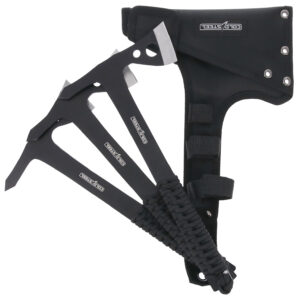 Cold Steel CSTH175AX3PK Throwing Axes  1.75″ Black Oxide 420 Stainless Steel Blade Paracord Wrap Handle Set of 3