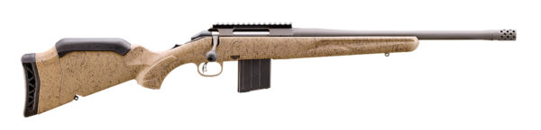 Ruger 46924 American II Ranch Full Size 400 Legend 5+1 16.10″ Cobalt Cerakote Threaded Barrel & Alloy Steel Receiver w/Picatinny Rail, Flat Dark Earth Splatter Adj LOP Synthetic Stock
