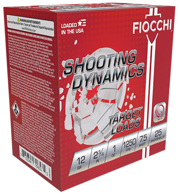Fiocchi Shooting Dynamics 12 GA 2.75in 1 oz #7.5 25rd