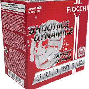 Fiocchi Shooting Dynamics 12ga 2.75in 1oz #8 Shot 25rd