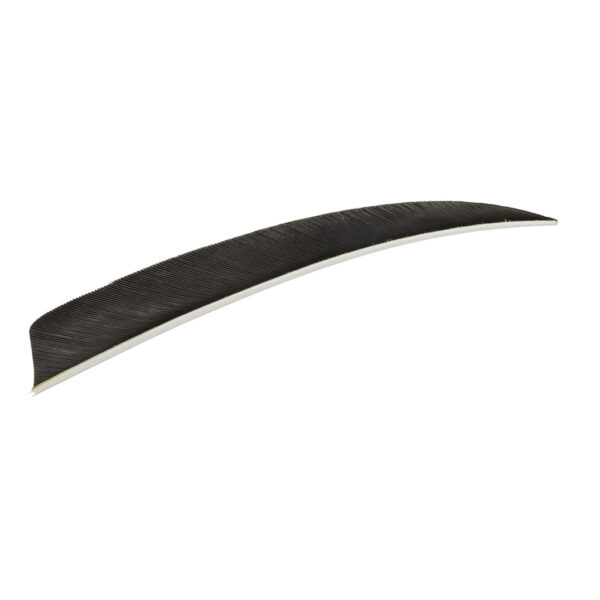 16499_1 Trueflight Shield Cut Feathers Black 5 in. LW 100 pk.