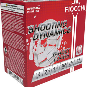 Fiocchi 12SD18L7 Shooting Dynamics Target 12Gauge 2.75″ 1 1/8oz 7.5Shot 25 Per Box/10 Case