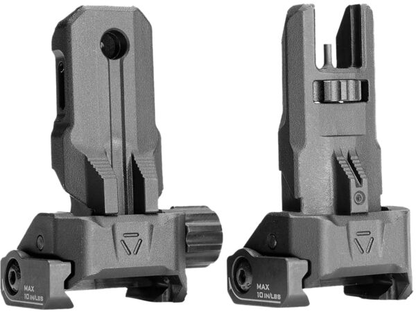 Strike Industries SPBUS Polymer Backup Sights Black for AR-15
