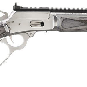 Marlin 70433 1894 SBL 357 Mag 8+1 16.10″ Stainless Polished Threaded Barrel& Picatinny Rail Receiver, Fixed Gray Laminate Stock