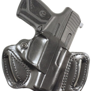 DeSantis Mini Slide Holster — Black Leather, Right Hand