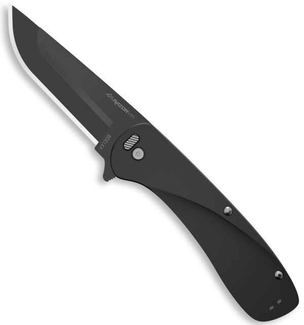 166086 Outdoor Edge Razor VX1 VX130B EDC Folding Knife, 3″ Blade