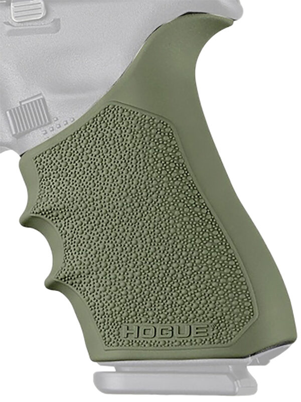 Hogue HandAll Beavertail Grip Sleeve OD Green for Glock