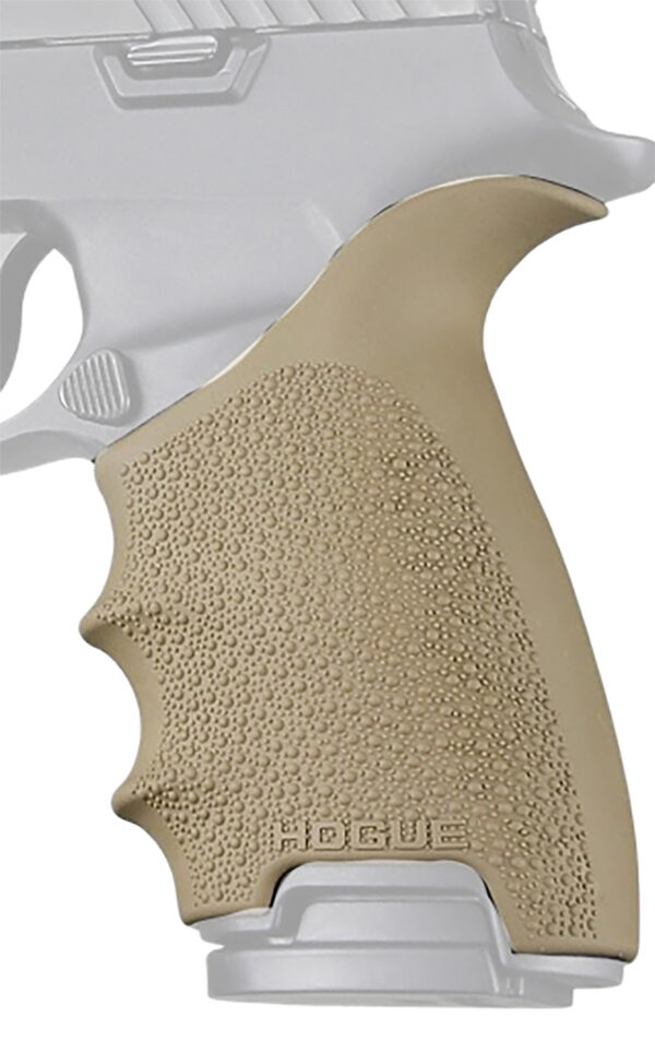166195 Hogue HandAll Beavertail Grip Sleeve — Sig P320 FDE