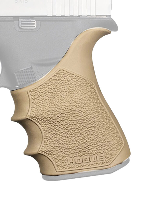166201 Hogue HandAll Beavertail Grip Sleeve FDE — GLOCK 43X/48