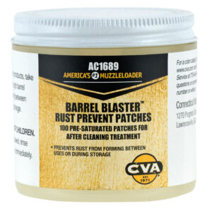 16622 CVA AC1689 Barrel Blaster PreLubed Patches Against Rust and Corrosion Jar