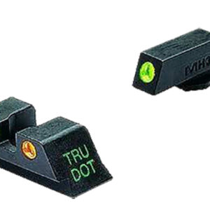 MEPROLIGHT Tru-Dot Glock Night Sights — Green/Orange (10mm/.45 ACP)