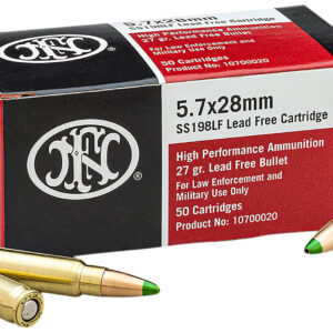 FN/FNH 5.7x28mm SS198LF 27gr Jacketed Hollow Point – 50 rd