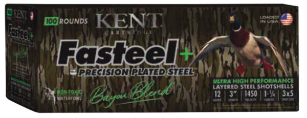 Kent Cartridge CC123FSP363X5 12 Gauge 3-inch 1 1/4 oz 3×5 Shot