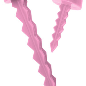 Targettack Llc  Targettack  Pink Polycarbonate Plastic 1″/3″ For Paper/Vinyl Targets 12 Pack *Variety
