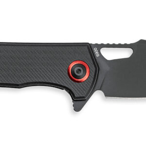CobraTec Knives CTWOLVERINEGRN Wolverine  3.13″ OTF Drop Point Plain Black TiCN D2 Steel Blade, 4.25″ Black Textured G10 Handle
