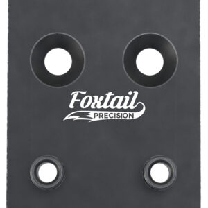 Foxtail Precision Adapter Plate, Black Anodized 7075 Aluminum