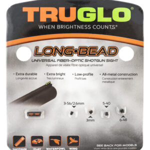 TRUGLO Long Beard Universal Shotgun Sight, Red Fiber Optic