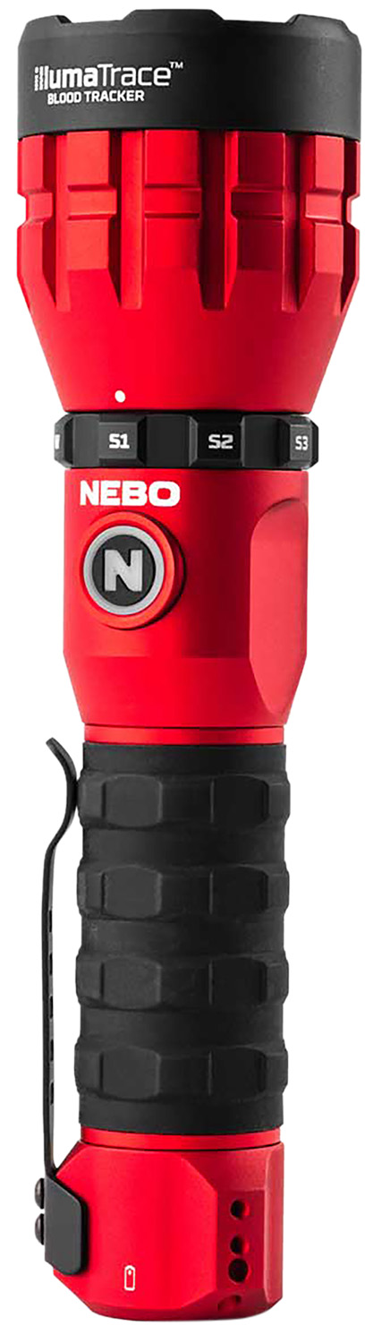 167764 NEBO NEBFLT1036 Illumatrace Blood Tracker Flashlight Red 150/170 Lumens White LED