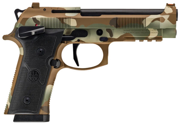 168173 Beretta 92XI SAO 9mm, 4.70 in, 15+1 Multicam