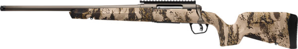 Savage Arms 32348 Axis 2 Pro Compact 308 Win 4+1 20″ Gun Metal Bronze Cerakote Heavy Sporter Threaded Barrel & Picatinny Rail Carbon Steel Receiver, Fixed Western Camo Synthetic Stock, Left Hand