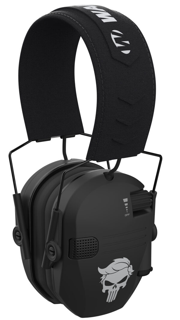 169051 Walker’s GWPRSEMT24PUN Razor Merica Muffs Punisher Polymer Over the Head Black
