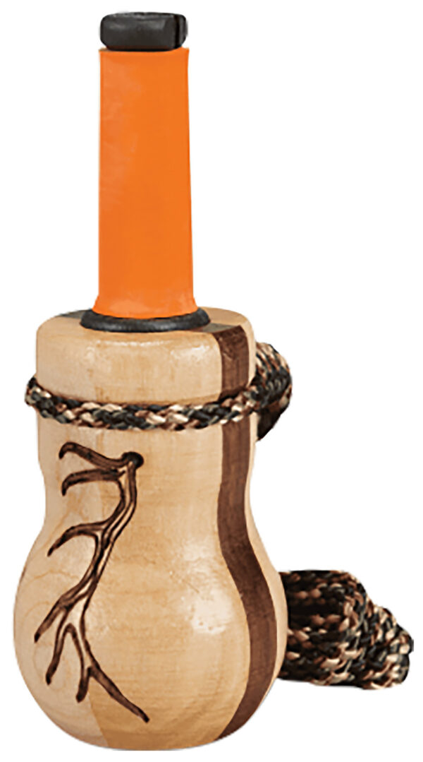 169295 Wayne Carlton’s Calls HSWCC70167 Lil’ Heifer Cow Call Calf/Cow Sounds Walnut/Maple Wood Barrel