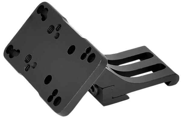 169437 Warne 6110MR Red Dot Riser 45 Degree Offset Reflex Black Anodized Aluminum Fits Doctor/Sig Romeo3/Vortex Viper/Holosun, Right Hand