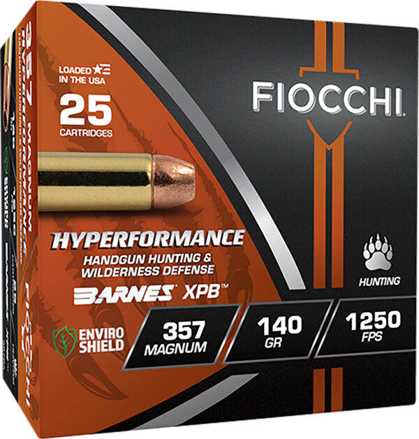 169810 Fiocchi Hyperformance Hunt .357 Magnum 140gr XPB 25rd