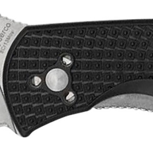 Spyderco C136PBK Persistence Lightweight 2.75″ Folding Plain Satin 8Cr13MoV SS Blade, Black Bi-Directional Texturing FRN Handle