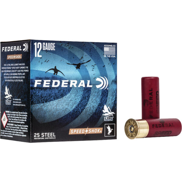 1702237_1 Federal Speed-Shok Steel Shotgun Ammo 12 ga. 3 in. 1 1/8 oz. BB Shot High Velocity 25 rd