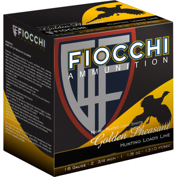 1702991_1 Fiocchi Golden Pheasant Shotgun Loads 16 ga. 2.75 in. 1 1/8 oz. 6 Shot 25 rd.