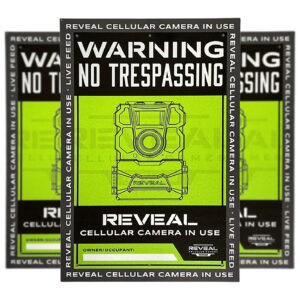 Tactacam REVEAL No-Trespassing Sign 3-Pack