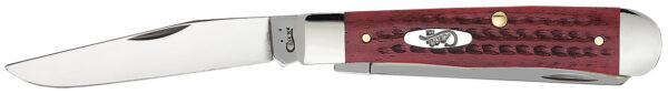 Case Trapper Pocket Worn Old Red Bone 3.25in Clip/Spey