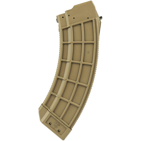 1703913_1 Century US Palm AK30 Magazine 7.62×39 FDE Stainless Steel Latch Cage 30 rd.