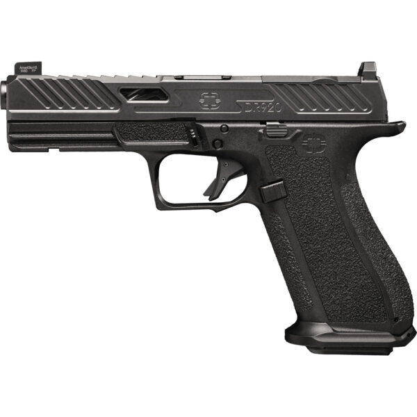 1704103_1 Shadow Systems DR920 Elite Slide Optic Pistol 9mm 4.5in Black Frame Unthreaded Barrel Black 17rd