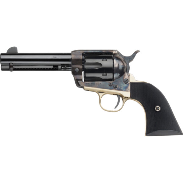 1705533_1 Pietta 1873 Gunfighter Revolver 357 Mag. 4.75 in. Checkered Black Grip