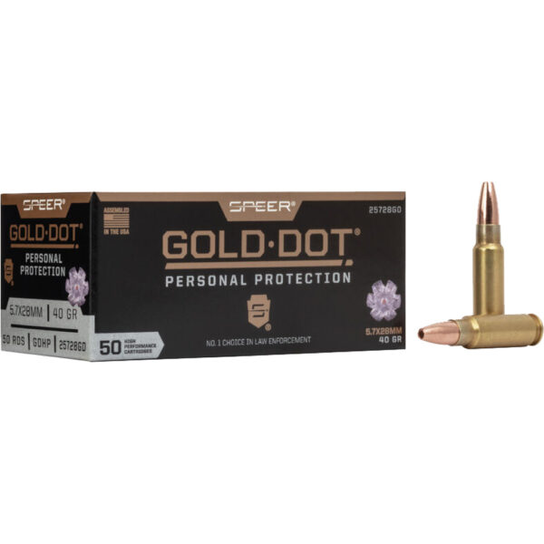 1705759_1 Speer Gold Dot Personal Protection Pistol Ammo 5.7x28mm 40 gr. GDHP 50 rd.