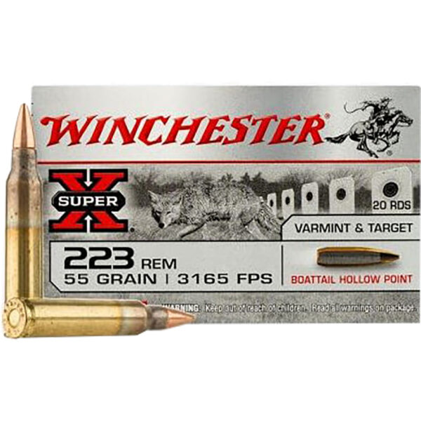 1706144_1 Winchester Super-X Rifle Ammo 223 Rem. 55 gr. BTHP 20 rd.