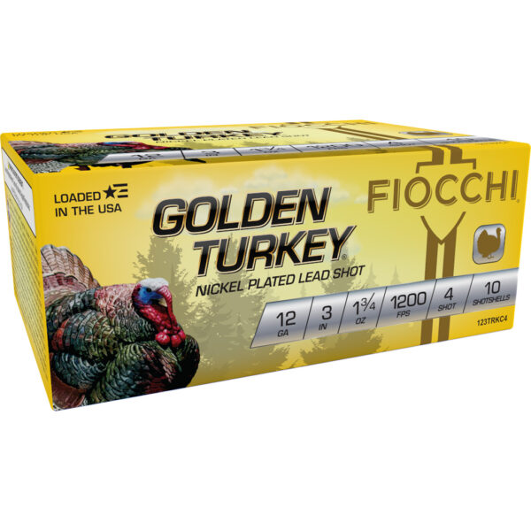 1706169_1 Fiocchi Golden Turkey Shotgun Ammo 12 ga. 3 in. 1 3/4 oz. 4 Shot 10 rd.