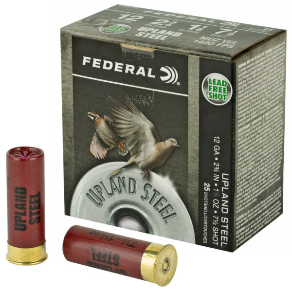 1706334_1 Federal Upland Steel Paper Wad Shotgun Ammo 12 ga. 2.75 in. 1 oz. 1330 FPS 7.5 Shot 25 rd.