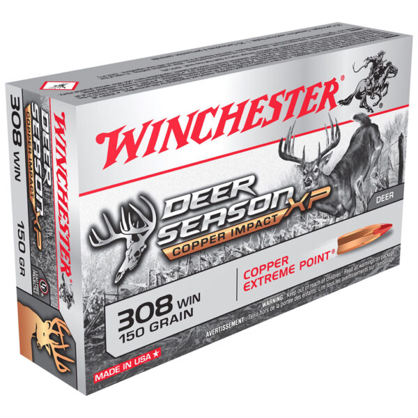 1706512_1 Winchester Copper Impact Rifle Ammo 308 Win. 150 gr. Copper Impact LF 20 rd.