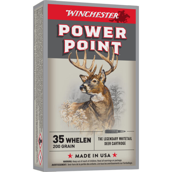 1707204_1 Winchester Power Point Rifle Ammo 35 Whelen 200 gr. Power Point 20 rd.