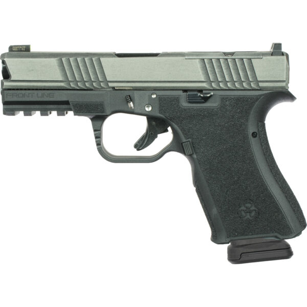 1708083_1 Black Rain Ordnance Frontline Pistol 9mm 4 in. Black/Gun Metal Grey Battleworn 15 rd.