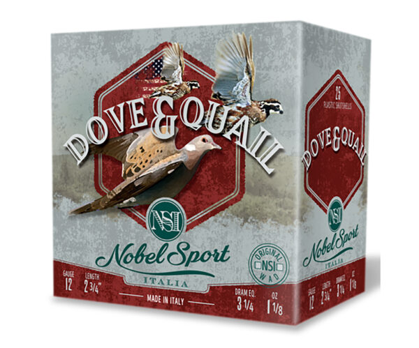 Nobel/Eurosports LLC ANSF1275 Dove & Quail  12Gauge 2.75″ 1 1/8oz 7.5Shot 250rds/Box