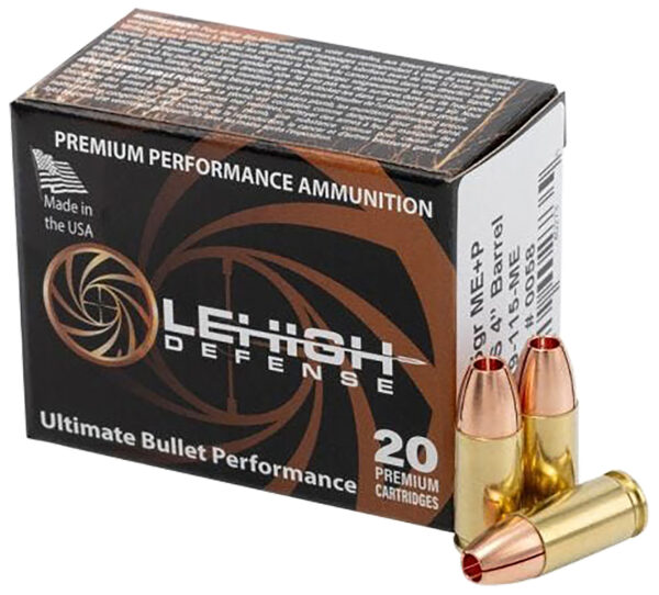 171289 Wilson Combat LA9115ME 9mm +P 115gr 20rd Box