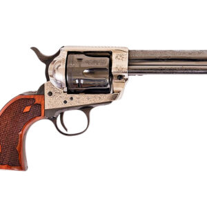 Cimarron Frontier .357 Mag 4.75 in Engraved Silver Frame