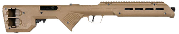 Desert Tech TRKRF2218FDE TREK-22 Flat Dark Earth Compact 22 LR 10+1 18″ Free Floating Steel Barrel, Picatinny Rail Receiver, M-LOK Handguards, Fixed Polymer Stock, Suppressor Ready
